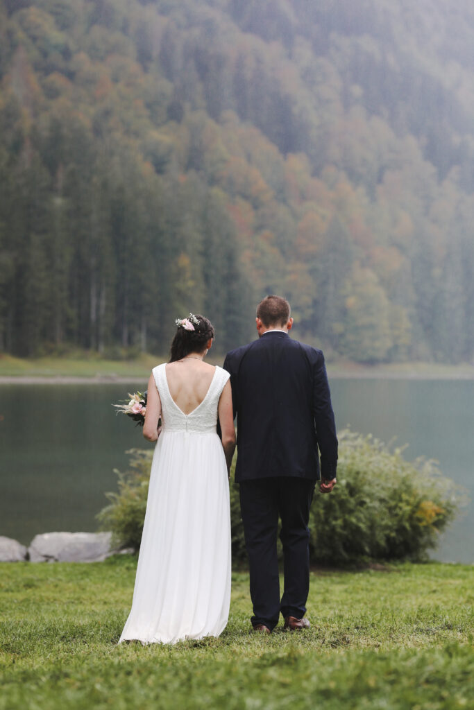 Prestation photo de mariage à Annemasse Photos lac de Montriond